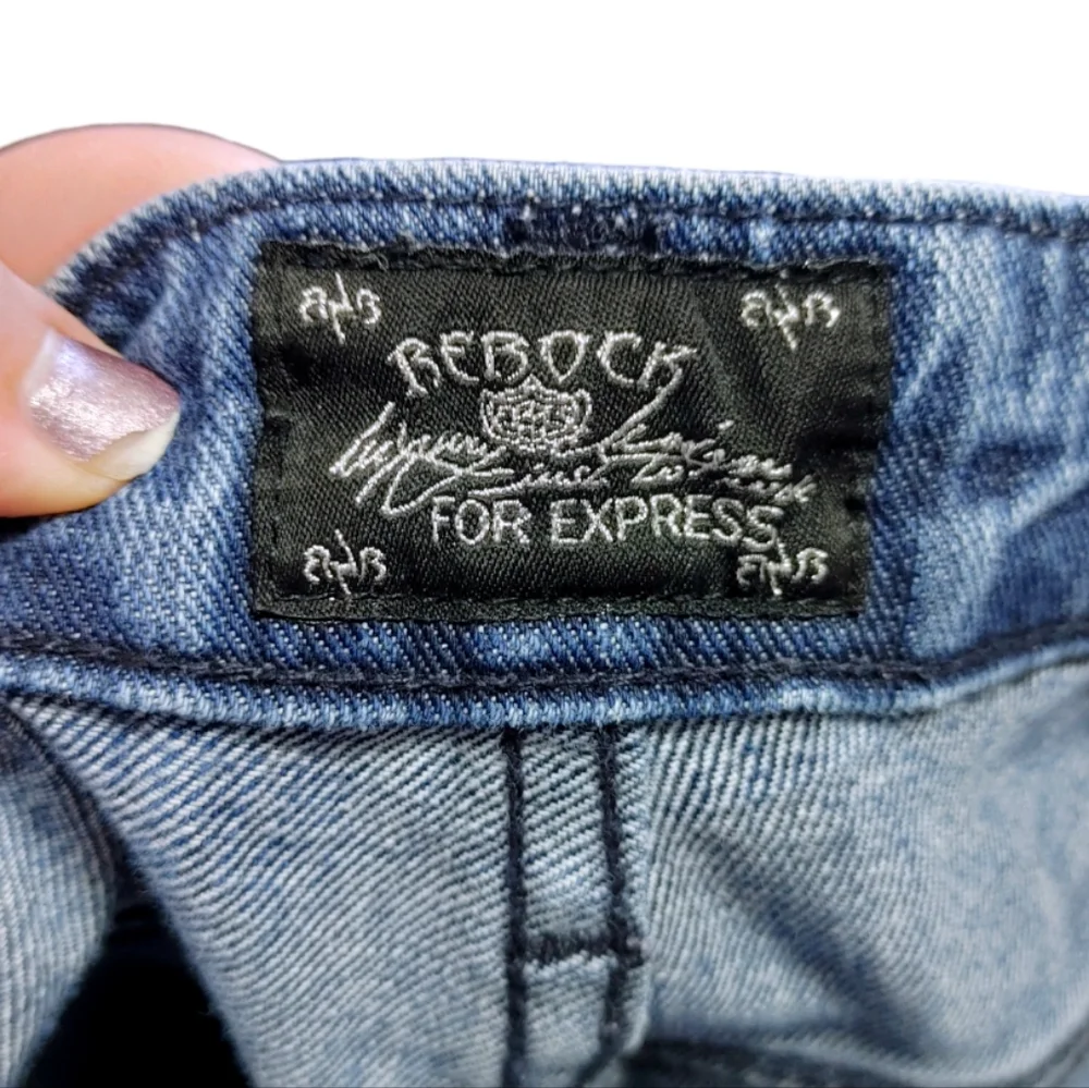 ReRock For Express Flared Mid Rise Medium Wash Blue Jeans Women's Size 26 / 2